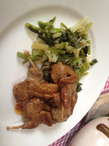 2013-10-22 - Quaglia e Verde di Ravanello